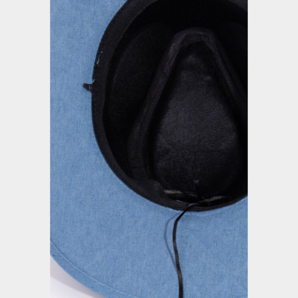 Blue Rhinestone-Embellished Cowboy Hat - Picture 3 of 5